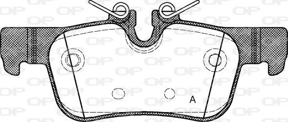 Open Parts BPA1573.00 - Bremžu uzliku kompl., Disku bremzes autodraugiem.lv