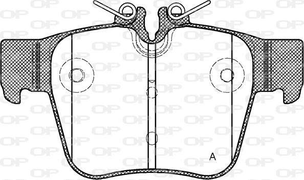 Open Parts BPA1697.00 - Bremžu uzliku kompl., Disku bremzes autodraugiem.lv