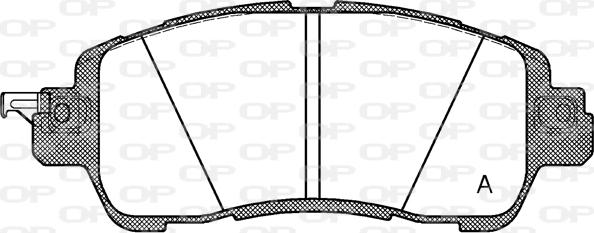 Open Parts BPA1656.04 - Bremžu uzliku kompl., Disku bremzes autodraugiem.lv