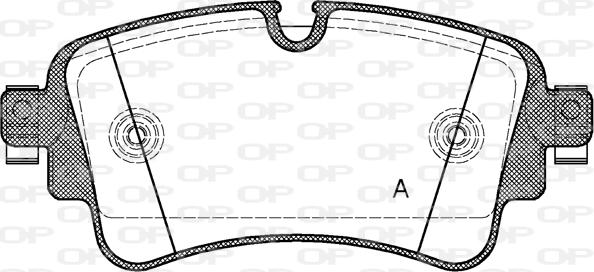 Open Parts BPA1669.08 - Bremžu uzliku kompl., Disku bremzes autodraugiem.lv