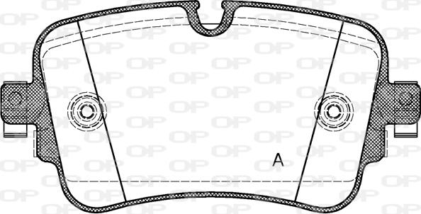 Open Parts BPA1668.08 - Bremžu uzliku kompl., Disku bremzes autodraugiem.lv