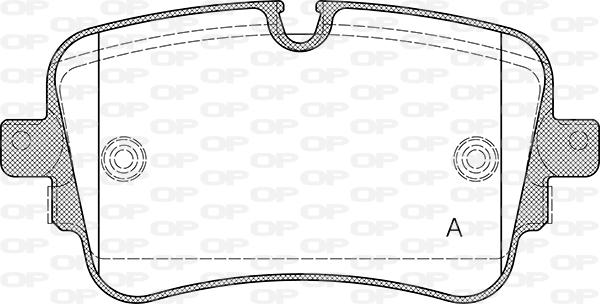 Open Parts BPA1668.10 - Bremžu uzliku kompl., Disku bremzes autodraugiem.lv