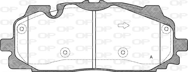 Open Parts BPA1667.00 - Bremžu uzliku kompl., Disku bremzes autodraugiem.lv