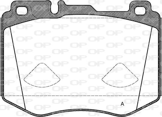 Open Parts BPA1604.00 - Bremžu uzliku kompl., Disku bremzes autodraugiem.lv