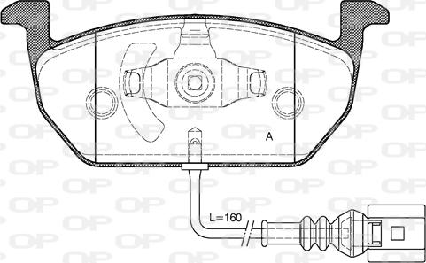 Open Parts BPA1601.01 - Bremžu uzliku kompl., Disku bremzes autodraugiem.lv