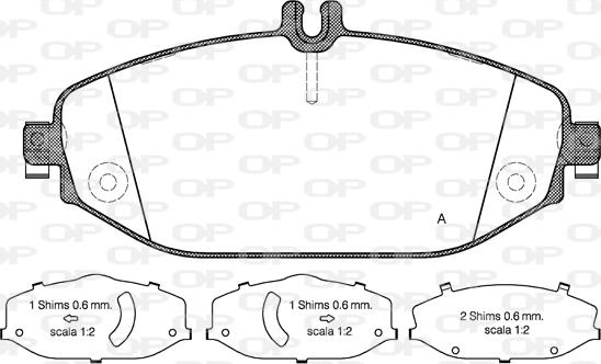 Open Parts BPA1618.00 - Bremžu uzliku kompl., Disku bremzes autodraugiem.lv