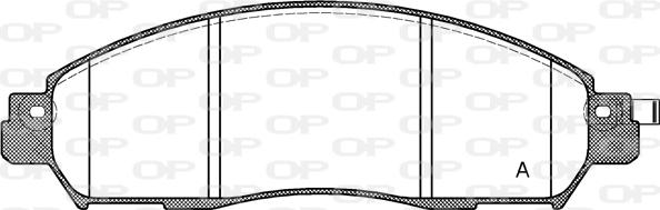 Open Parts BPA1612.04 - Bremžu uzliku kompl., Disku bremzes autodraugiem.lv