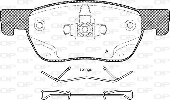 Open Parts BPA1681.02 - Bremžu uzliku kompl., Disku bremzes autodraugiem.lv