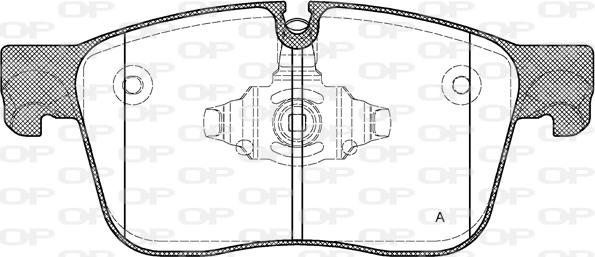 Open Parts BPA1683.00 - Bremžu uzliku kompl., Disku bremzes autodraugiem.lv