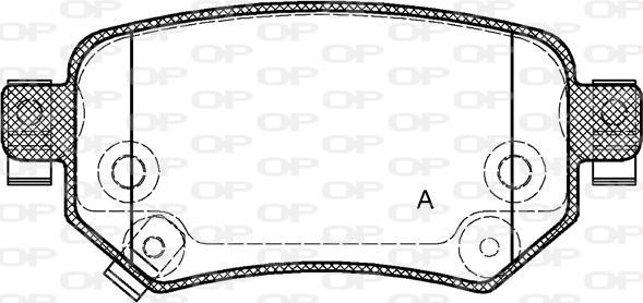 Open Parts BPA1682.02 - Bremžu uzliku kompl., Disku bremzes autodraugiem.lv