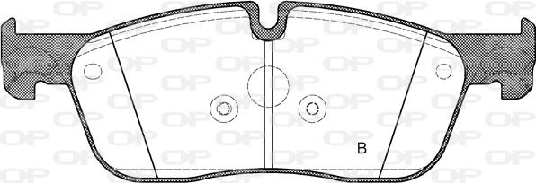 Open Parts BPA1633.10 - Bremžu uzliku kompl., Disku bremzes autodraugiem.lv