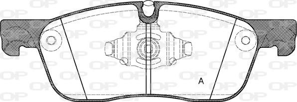 Open Parts BPA1633.10 - Bremžu uzliku kompl., Disku bremzes autodraugiem.lv