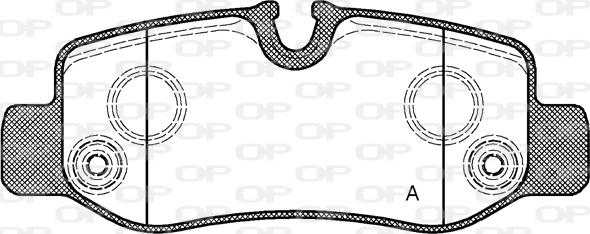 Open Parts BPA1624.00 - Bremžu uzliku kompl., Disku bremzes autodraugiem.lv