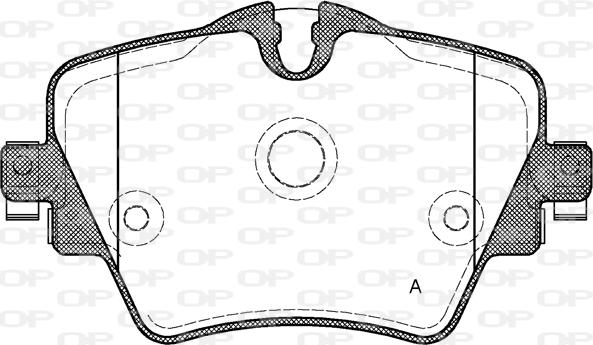 Open Parts BPA1625.08 - Bremžu uzliku kompl., Disku bremzes autodraugiem.lv