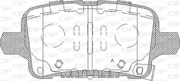 Open Parts BPA1628.12 - Bremžu uzliku kompl., Disku bremzes autodraugiem.lv