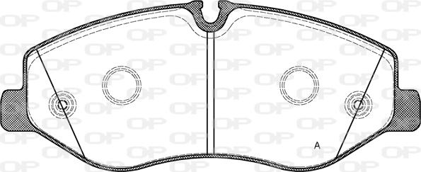 Open Parts BPA1623.00 - Bremžu uzliku kompl., Disku bremzes autodraugiem.lv