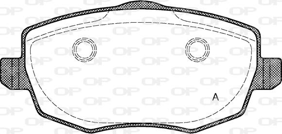 Open Parts BPA1099.00 - Bremžu uzliku kompl., Disku bremzes autodraugiem.lv