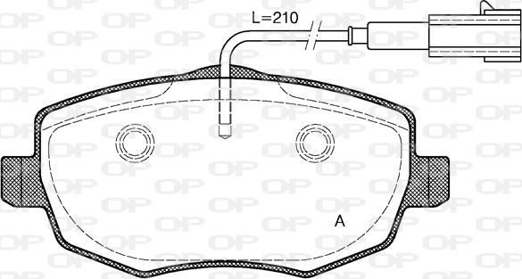 Open Parts BPA1099.01 - Bremžu uzliku kompl., Disku bremzes autodraugiem.lv