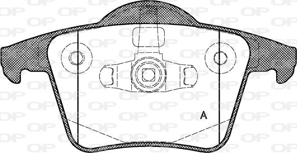 Open Parts BPA1044.00 - Bremžu uzliku kompl., Disku bremzes autodraugiem.lv