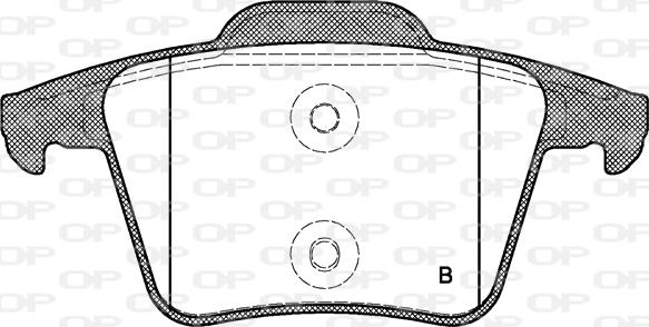 Open Parts BPA1044.00 - Bremžu uzliku kompl., Disku bremzes autodraugiem.lv