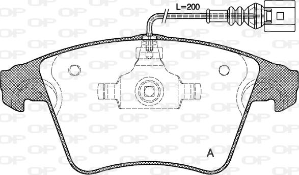 Open Parts BPA1045.01 - Bremžu uzliku kompl., Disku bremzes autodraugiem.lv