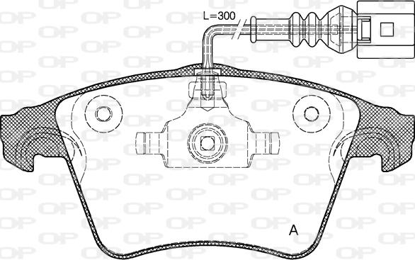 Open Parts BPA1045.22 - Bremžu uzliku kompl., Disku bremzes autodraugiem.lv