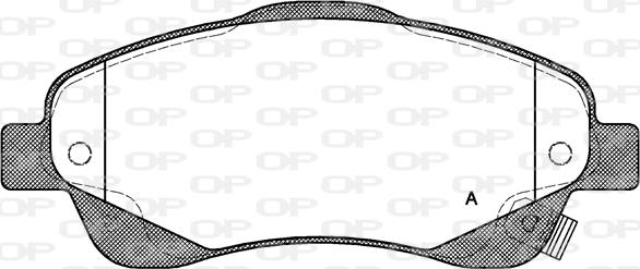 Open Parts BPA1046.02 - Bremžu uzliku kompl., Disku bremzes autodraugiem.lv