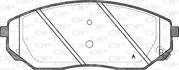 Open Parts BPA1041.02 - Bremžu uzliku kompl., Disku bremzes autodraugiem.lv