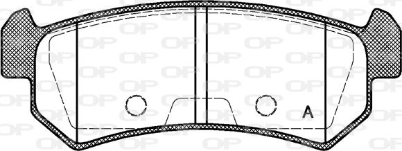 Open Parts BPA1048.00 - Bremžu uzliku kompl., Disku bremzes autodraugiem.lv