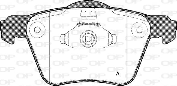 Open Parts BPA1043.00 - Bremžu uzliku kompl., Disku bremzes autodraugiem.lv