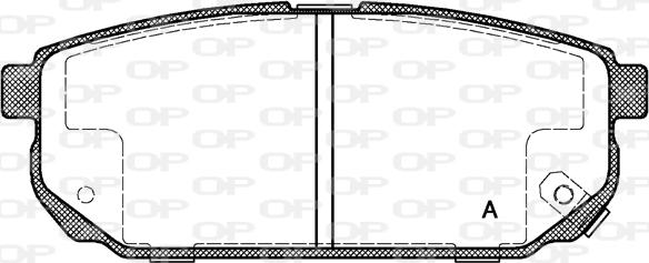 Open Parts BPA1042.02 - Bremžu uzliku kompl., Disku bremzes autodraugiem.lv