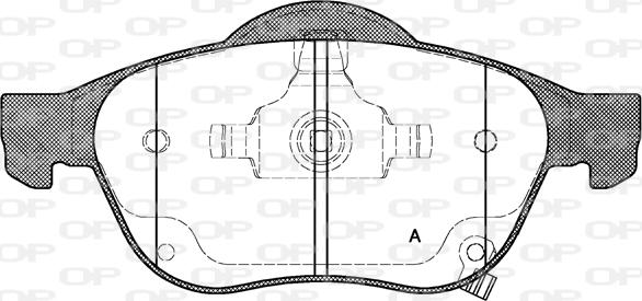 Open Parts BPA1054.02 - Bremžu uzliku kompl., Disku bremzes autodraugiem.lv