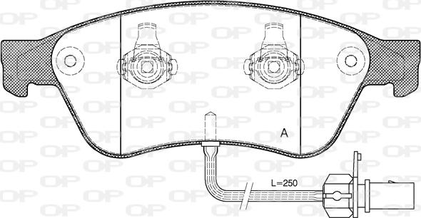 Open Parts BPA1056.02 - Bremžu uzliku kompl., Disku bremzes autodraugiem.lv