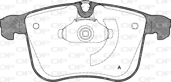 Open Parts BPA1053.00 - Bremžu uzliku kompl., Disku bremzes autodraugiem.lv