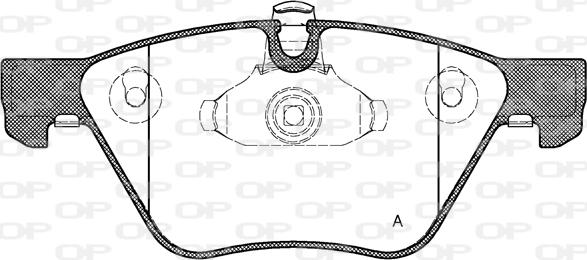 Open Parts BPA1052.00 - Bremžu uzliku kompl., Disku bremzes autodraugiem.lv