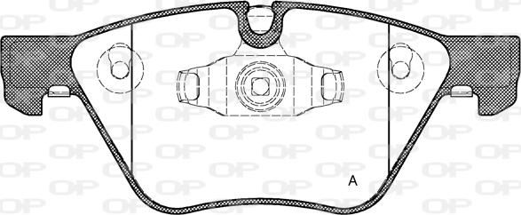 Open Parts BPA1052.10 - Bremžu uzliku kompl., Disku bremzes autodraugiem.lv