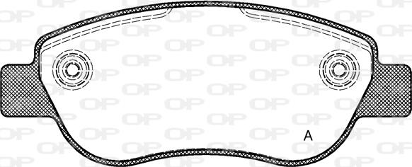 Open Parts BPA1069.00 - Bremžu uzliku kompl., Disku bremzes autodraugiem.lv