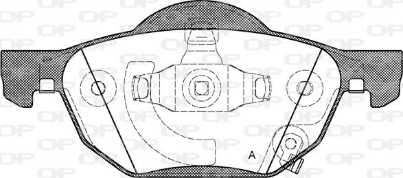 Open Parts BPA1068.02 - Bremžu uzliku kompl., Disku bremzes autodraugiem.lv