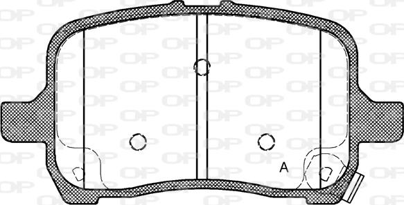 Open Parts BPA1089.22 - Bremžu uzliku kompl., Disku bremzes autodraugiem.lv