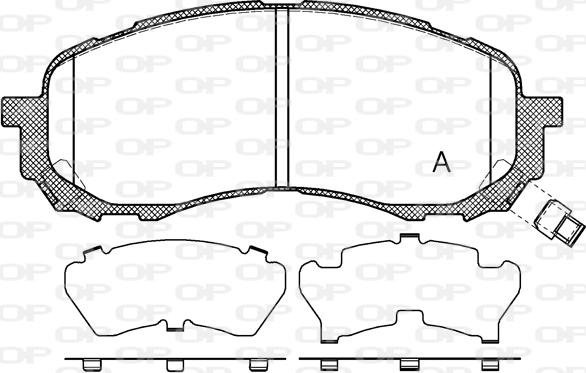 Open Parts BPA1081.11 - Bremžu uzliku kompl., Disku bremzes autodraugiem.lv