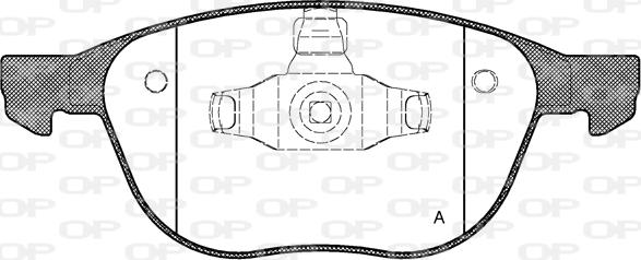Open Parts BPA1082.00 - Bremžu uzliku kompl., Disku bremzes autodraugiem.lv