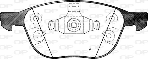 Open Parts BPA1082.30 - Bremžu uzliku kompl., Disku bremzes autodraugiem.lv