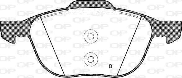 Open Parts BPA1082.30 - Bremžu uzliku kompl., Disku bremzes autodraugiem.lv