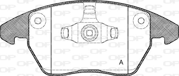 Open Parts BPA1030.10 - Bremžu uzliku kompl., Disku bremzes autodraugiem.lv