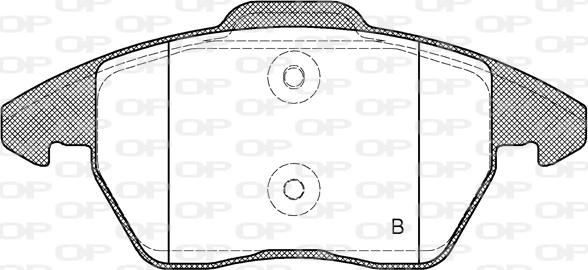 Open Parts BPA1030.10 - Bremžu uzliku kompl., Disku bremzes autodraugiem.lv