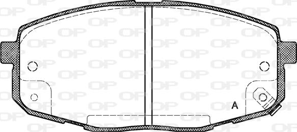 Open Parts BPA1038.02 - Bremžu uzliku kompl., Disku bremzes autodraugiem.lv
