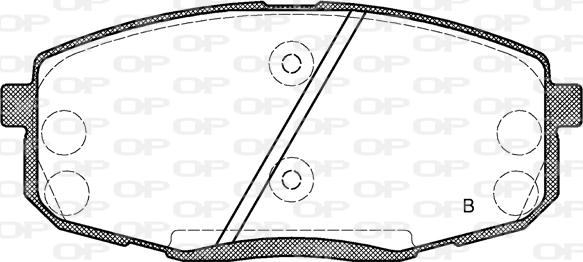 Open Parts BPA1038.12 - Bremžu uzliku kompl., Disku bremzes autodraugiem.lv