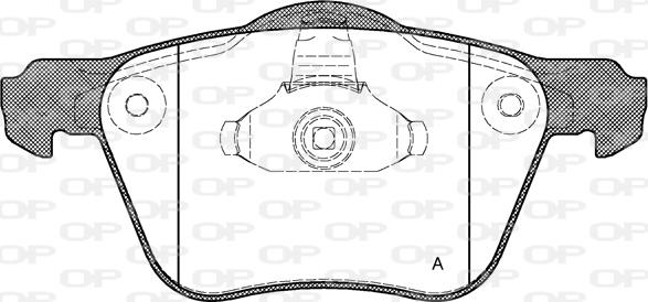 Open Parts BPA1070.00 - Bremžu uzliku kompl., Disku bremzes autodraugiem.lv