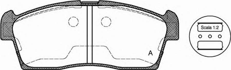 Open Parts BPA1199.00 - Bremžu uzliku kompl., Disku bremzes autodraugiem.lv