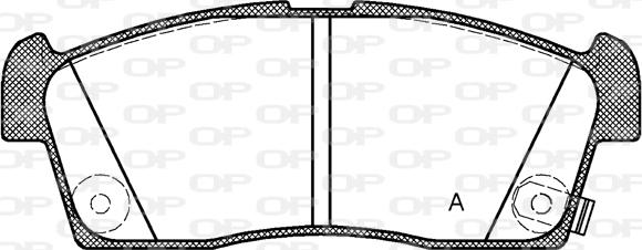 Open Parts BPA1199.02 - Bremžu uzliku kompl., Disku bremzes autodraugiem.lv